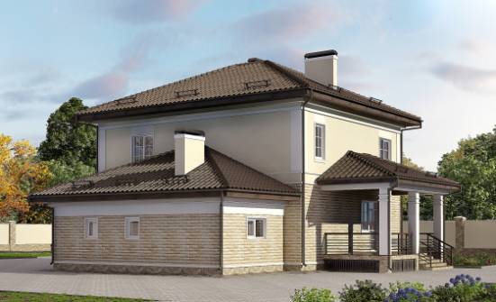 220-007-П Проект двухэтажного дома, гараж, уютный дом из кирпича Могоча | Проекты домов от House Expert