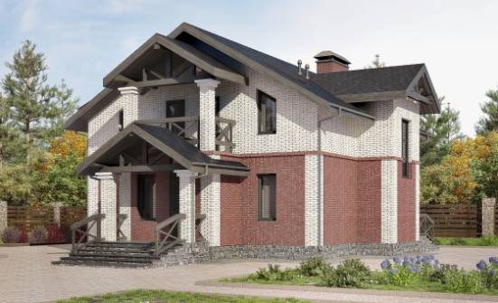 160-014-Л Проект двухэтажного дома, простой дом из арболита Чита | Проекты домов от House Expert
