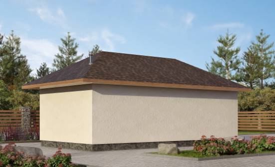 040-001-П Проект гаража из пеноблока Чита | Проекты одноэтажных домов от House Expert