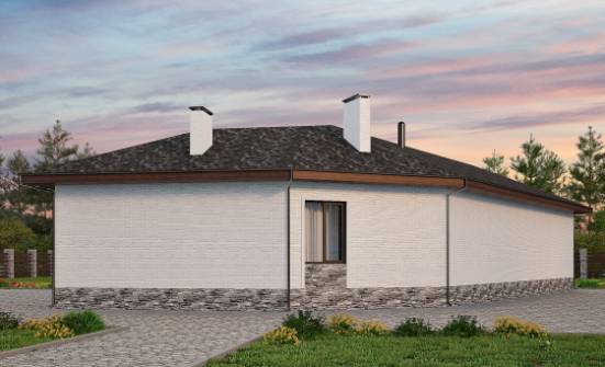 145-001-Л Проект бани из керамзитобетонных блоков Могоча | Проекты домов от House Expert