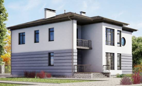 300-006-Л Проект двухэтажного дома, гараж, классический загородный дом из кирпича Могоча | Проекты домов от House Expert