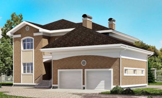 335-002-П Проект двухэтажного дома, гараж, большой дом из кирпича Чита | Проекты домов от House Expert