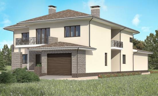 500-001-П Проект трехэтажного дома, гараж, просторный дом из кирпича Краснокаменск | Проекты домов от House Expert