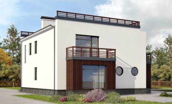 215-002-П Проект двухэтажного дома, современный дом из арболита Чита | Проекты домов от House Expert