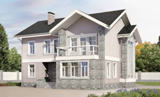 170-008-П Проект двухэтажного дома, доступный дом из бризолита Могоча | Проекты домов от House Expert