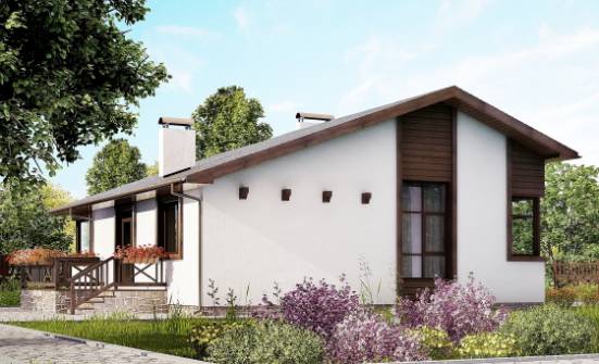 110-003-П Проект одноэтажного дома, классический домик из теплоблока Краснокаменск | Проекты домов от House Expert