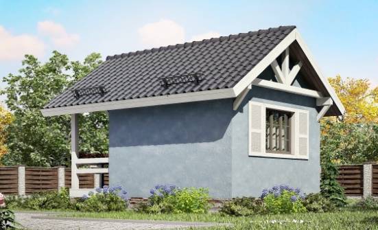 020-001-Л Проект одноэтажного дома, простой домик из дерева Могоча | Проекты одноэтажных домов от House Expert