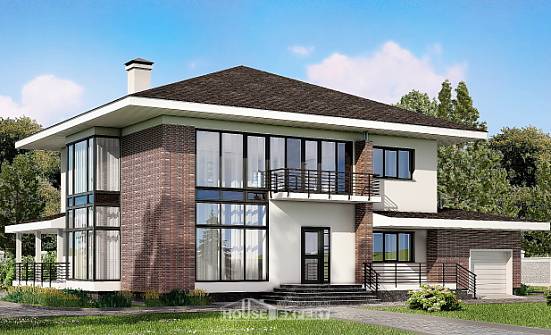 275-002-П Проект двухэтажного дома и гаражом, большой домик из кирпича Чита | Проекты домов от House Expert