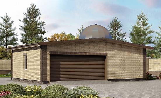075-001-Л Проект гаража из кирпича Чита | Проекты домов от House Expert