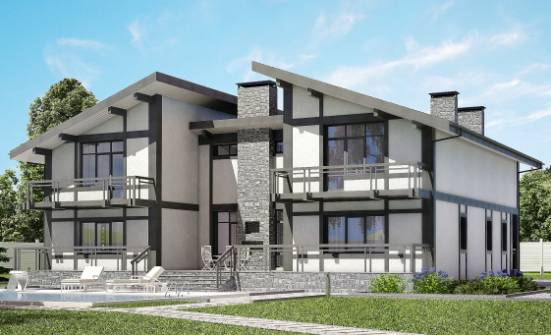 280-002-П Проект двухэтажного дома мансардой, классический дом из кирпича Могоча | Проекты домов от House Expert