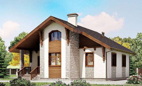080-002-Л Проект одноэтажного дома, доступный домик из газосиликатных блоков Краснокаменск | Проекты домов от House Expert