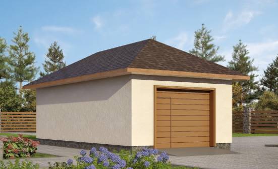 040-001-П Проект гаража из пеноблока Чита | Проекты одноэтажных домов от House Expert