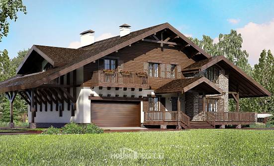 320-001-П Проект двухэтажного дома мансардный этаж, гараж, уютный загородный дом из кирпича Краснокаменск | Проекты домов от House Expert