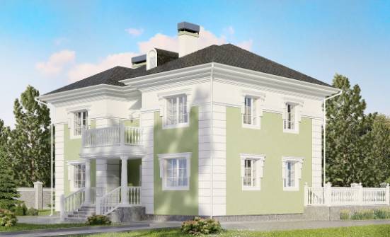 155-005-П Проект двухэтажного дома, красивый загородный дом из твинблока Краснокаменск | Проекты домов от House Expert
