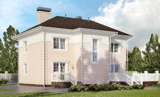 155-005-Л Проект двухэтажного дома, бюджетный домик из пеноблока Могоча | Проекты домов от House Expert