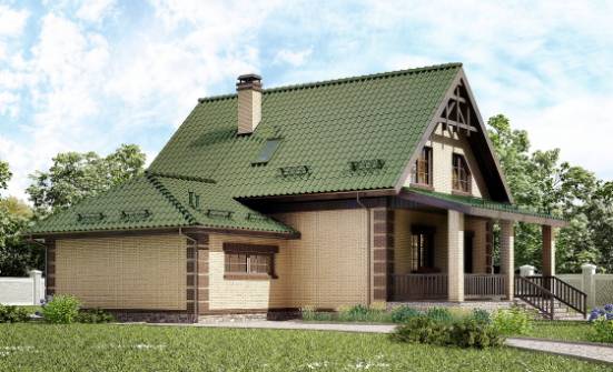 160-007-П Проект двухэтажного дома мансардой и гаражом, классический загородный дом из керамзитобетонных блоков Могоча | Проекты домов от House Expert