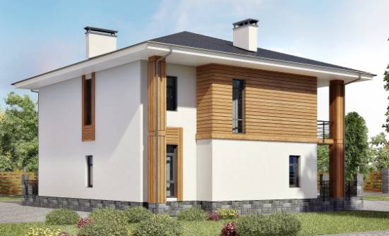 180-015-П Проект двухэтажного дома, бюджетный дом из газосиликатных блоков Чита | Проекты домов от House Expert