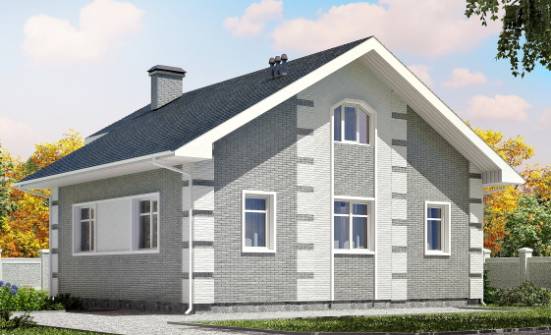 115-001-Л Проект двухэтажного дома мансардой, небольшой коттедж из пеноблока Чита | Проекты домов от House Expert
