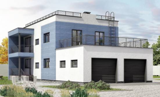 180-012-Л Проект двухэтажного дома и гаражом, средний дом из кирпича Чита | Проекты домов от House Expert