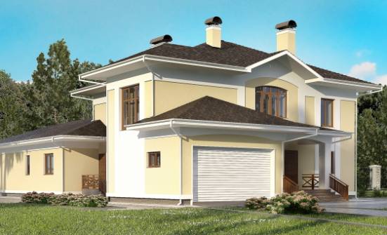 375-002-Л Проект двухэтажного дома, гараж, уютный коттедж из кирпича Могоча | Проекты домов от House Expert