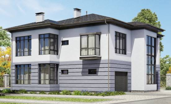 300-006-Л Проект двухэтажного дома, гараж, классический загородный дом из кирпича Могоча | Проекты домов от House Expert
