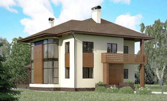300-001-П Проект двухэтажного дома, красивый коттедж из кирпича Краснокаменск | Проекты домов от House Expert