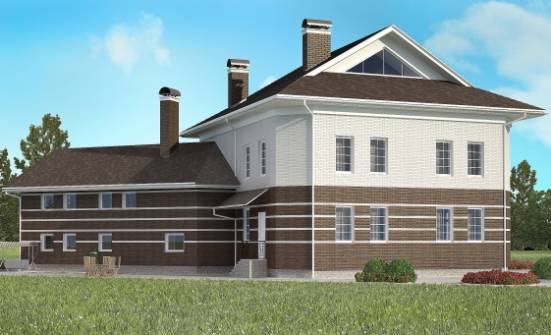 410-001-П Проект двухэтажного дома и гаражом, большой домик из кирпича Чита | Проекты домов от House Expert