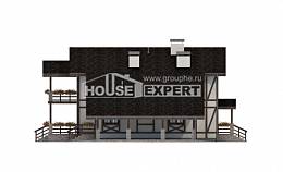 250-002-Л Проект двухэтажного дома с мансардным этажом и гаражом, простой коттедж из кирпича Чита, House Expert