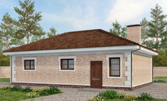 070-005-П Проект гаража из кирпича Могоча | Проекты домов от House Expert