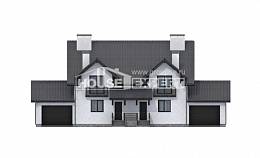 290-003-П Проект двухэтажного дома мансардный этаж, классический домик из газосиликатных блоков Могоча, House Expert