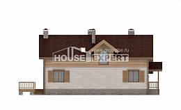 165-002-П Проект двухэтажного дома с мансардой, гараж, компактный дом из бризолита Краснокаменск, House Expert