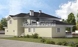 410-002-Л Проект двухэтажного дома, гараж, уютный загородный дом из керамзитобетонных блоков, Чита