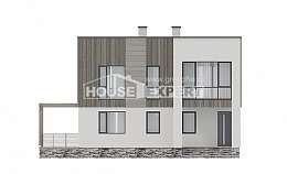 150-017-П Проект двухэтажного дома, простой домик из газобетона Краснокаменск, House Expert