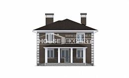 185-002-П Проект двухэтажного дома, экономичный загородный дом из поризованных блоков Могоча, House Expert
