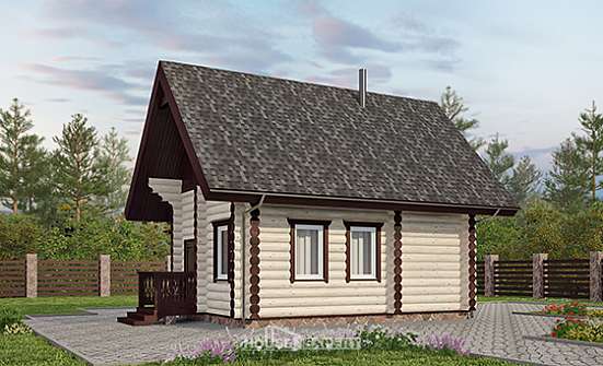 035-001-Л Проект бани из дерева Могоча | Проекты одноэтажных домов от House Expert
