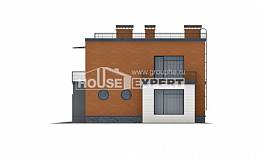 260-002-Л Проект двухэтажного дома, гараж, современный коттедж из твинблока, Могоча