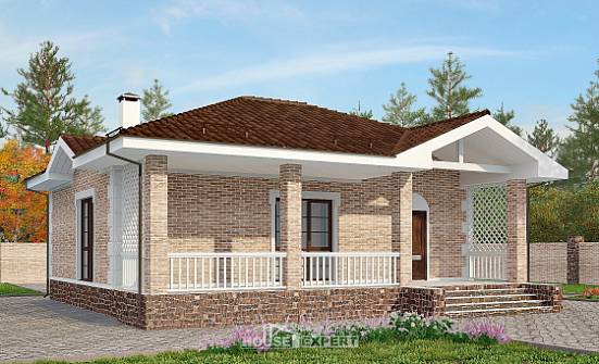 065-002-П Проект бани из кирпича Могоча | Проекты одноэтажных домов от House Expert