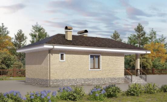 040-002-П Проект бани из керамзитобетонных блоков Краснокаменск | Проекты домов от House Expert