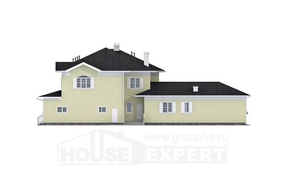 410-002-Л Проект двухэтажного дома, гараж, красивый загородный дом из газосиликатных блоков, Чита