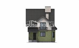120-003-П Проект двухэтажного дома с мансардным этажом, уютный загородный дом из твинблока Краснокаменск, House Expert