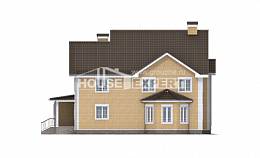 320-003-Л Проект двухэтажного дома, большой загородный дом из твинблока, Могоча