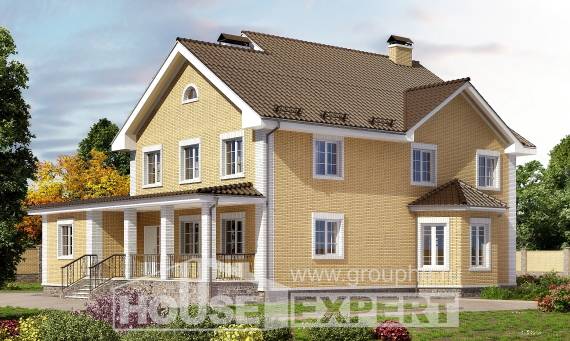 320-003-Л Проект двухэтажного дома, современный домик из арболита, Могоча