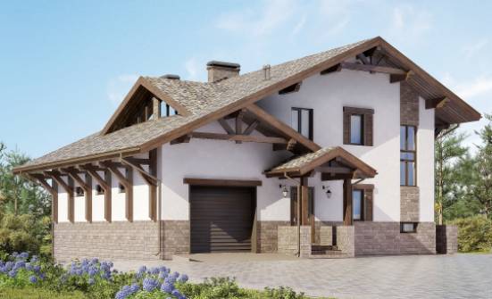 305-002-П Проект трехэтажного дома мансардой, классический загородный дом из кирпича Чита | Проекты домов от House Expert