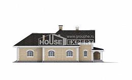 290-001-П Проект двухэтажного дома с мансардой, гараж, классический загородный дом из кирпича, Чита