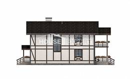 250-002-Л Проект двухэтажного дома с мансардой и гаражом, средний дом из кирпича Краснокаменск, House Expert