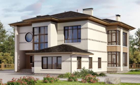 345-001-П Проект двухэтажного дома, большой дом из газобетона Чита | Проекты домов от House Expert