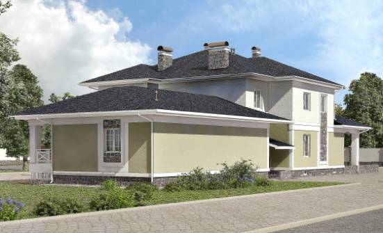 620-001-Л Проект трехэтажного дома, гараж, просторный домик из газобетона Чита | Проекты домов от House Expert