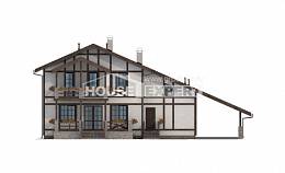 250-002-Л Проект двухэтажного дома мансардой, гараж, уютный домик из кирпича Краснокаменск, House Expert