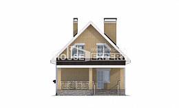 130-004-П Проект двухэтажного дома мансардой, уютный домик из керамзитобетонных блоков Краснокаменск, House Expert