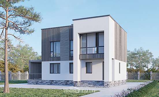 150-017-П Проект двухэтажного дома, доступный домик из керамзитобетонных блоков Чита | Проекты домов от House Expert
